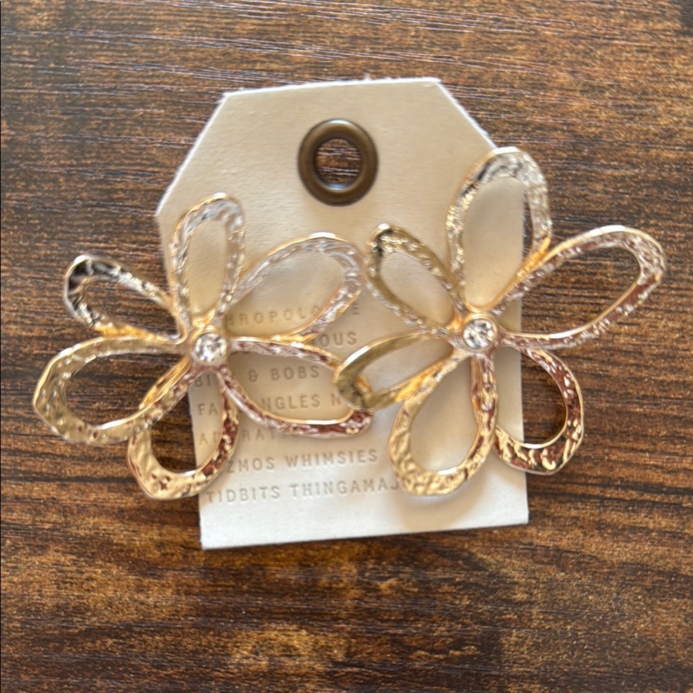 Gold Floral Earrings